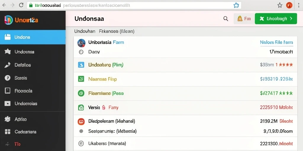 Tampilan antarmuka yang intuitif dan mudah digunakan.