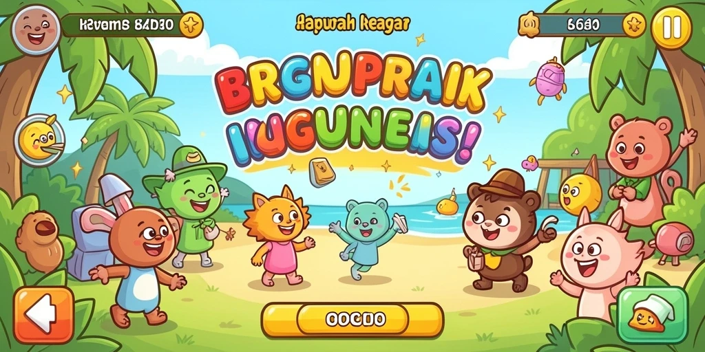 Tangkapan layar menampilkan aksi seru dalam pertandingan.