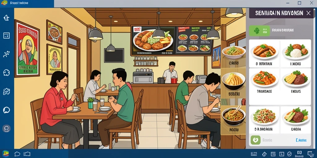 Tangkapan layar memperlihatkan karakter utama dalam misi petualangan.